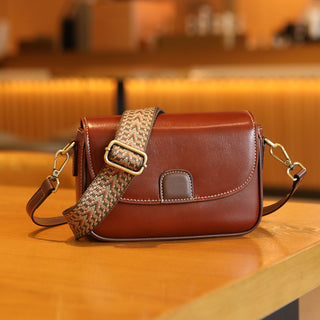 Genuine Leather Women's Bag First Layer Vegetable Tanned Portable Crossbody Phosgene