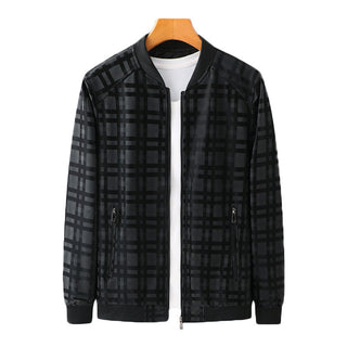 Baseball Collar Leather Coat Spring And Autumn Men - Phosgene