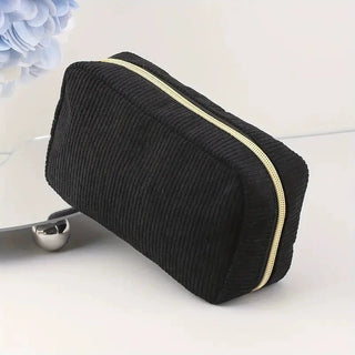 Fashion Corduroy Storage Cosmetic Bag - Phosgene