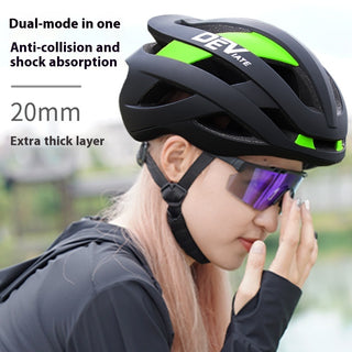 Bicycle Helmet Full Boud Edage Belt Fly Net Unisex Breathable Integrated Mountain Bike Riding Head - Phosgene