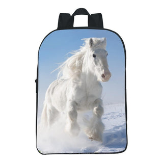 12-inch Digital Printing Animal Horse Backpack Phosgene