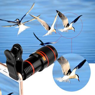 Zoom Mobile Phone Clip-On Retractable Telescope Camera Lens For  Galaxy S3 S4 S5 S6 S7 Edge Phone - Phosgene