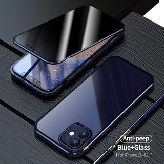 Magnetic Privacy Glass Case Anti-Spy 360 Protective - Phosgene