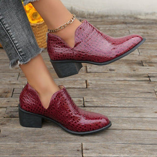 Later Zip Ankle Boots Europe And America - Phosgene