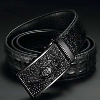 Men's Cowhide Automatic Buckle Waist Belt - Phosgene