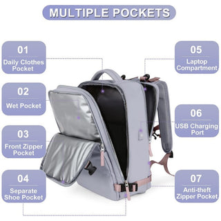 Large Capacity Lightweight Multifunctional Luggage Backpack - Phosgene