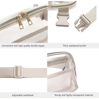 Female Minimalist Casual Transparent Waist Bag - Phosgene