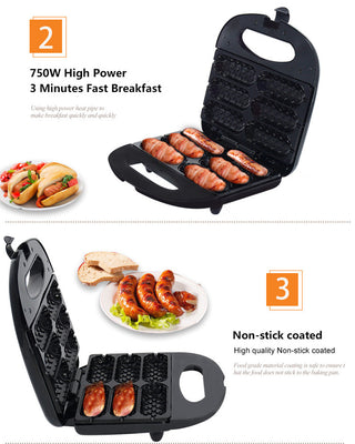 Home Hot Dog Roast Sausage Frying Machine Kitchen Gadgets Phosgene