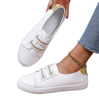 White Shoes Casual Versatile Slip-on Lazy Low-cut Flat - Phosgene