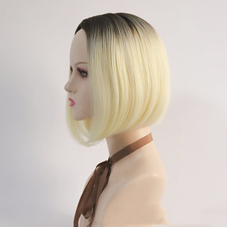 Women's Wigs With Medium Split Short Bob Gradient - Phosgene