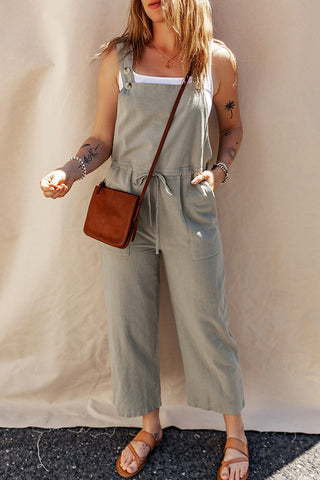 Solid Color Camisole Jumpsuit Loose Sleeveless - Phosgene