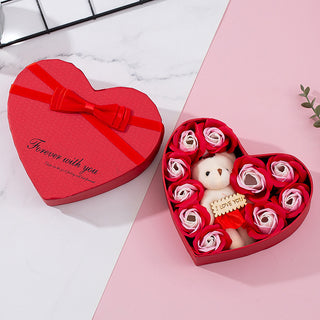 Heart-shaped Rose Red Gift Box New Year Christmas Gift Box Valentine's Day Christmas Gift Mother's Day Birthday Gift - Phosgene