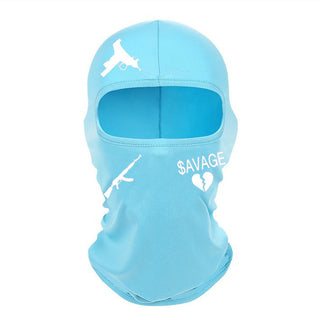 Outdoor Cycling Windproof Sun-proof And Breathable Neck Protection Heat Transfer Patch Printed Ice Silk Headgear - Phosgene