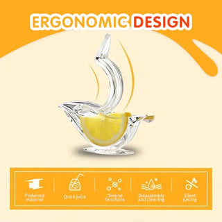 Manual Lemon Juicer Transparent Acrylic Elegance Bird Shape Lemon Slice Squeezer Kitchen Tools Gadgets - Phosgene