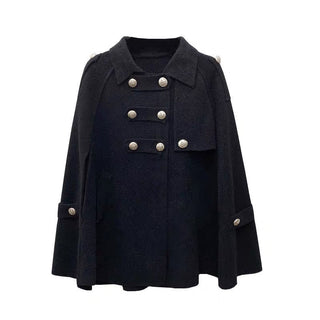 New Style Coat Cloak Women Loose Fashion Double Breasted Coat - Phosgene