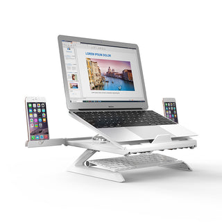 New Laptop Stand Multifunctional Folding Lift Portable Laptop Stand Monitor Increase Rack Aluminum Alloy Base - Phosgene