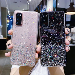 Starry Sky Silver Foil Epoxy Phone Case - Phosgene