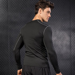 Men's Tight Training PRO Sports And Fitness Running Long Sleeve T-shirt Phosgene