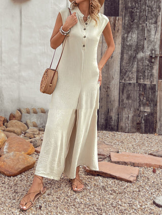 Women's Versatile Casual Solid Color Jumpsuit - Phosgene