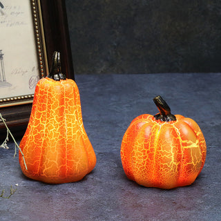 New Halloween Pumpkin Lantern Simulation Pumpkin LED Candle Lamp Resin Luminous Pumpkin - Phosgene