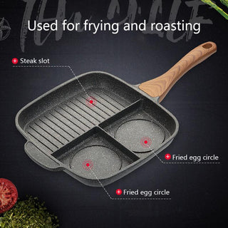 Maifanshi fried steak pot multi-function household omelette pan pan induction cooker non-stick pan - Phosgene