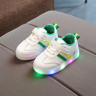 Kimmy White LED Sneakers Shoes - Phosgene