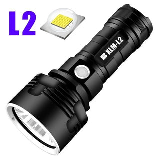 Strong Flashlight Focusing Led Flash Light Rechargeable Super Bright LED Outdoor Xenon Lamp - Phosgene