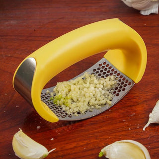 Stainless Steel Garlic Masher Garlic Press Household Manual Curve Fruit Vegetable Tools Kitchen Gadgets - Phosgene