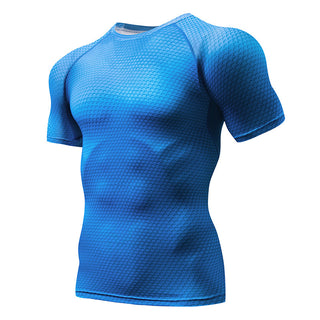 Tights Men's Sports Running Short Sleeve - Phosgene