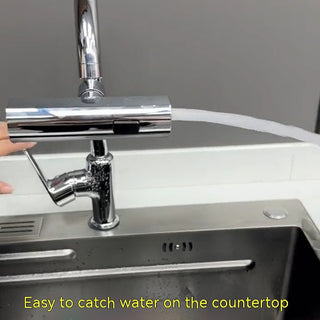 Kitchen Faucet Waterfall Outlet Splash Proof Universal Rotating Bubbler Multifunctional Water Nozzle Extension Kitchen Gadgets - Phosgene