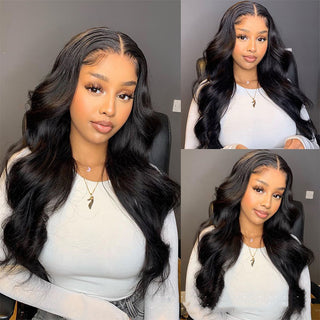 Body Wave Human Hair Lace Front Wigs - Phosgene