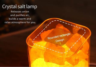 USB Crystal Light Himalayan Salt LED Lamp - Phosgene