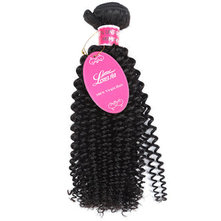 10A Deep Curly Brazilian Human Hair Bundles Weave - Phosgene