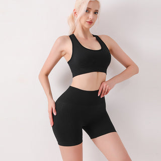 Seamless Yoga Clothes Two-piece Set - Phosgene