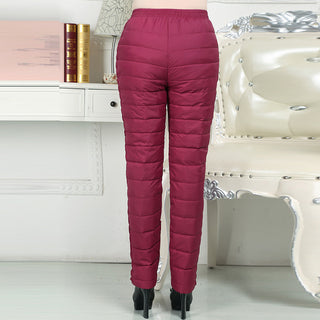 Women's double-sided straight slim slimming warm pants - Phosgene