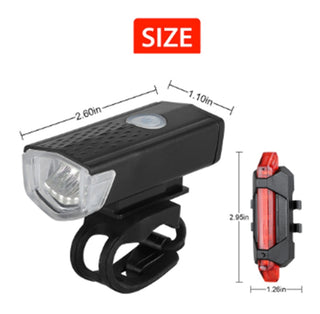 Bicycle Front Light USB Charging Highlight Headlight - Phosgene