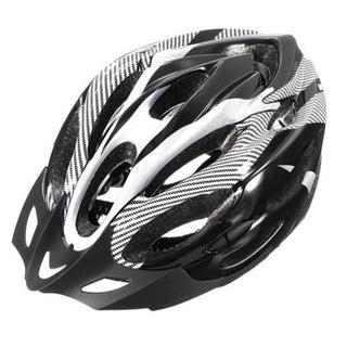 Carbon Fiber Texture Split Helmet Mountain Bike Hat - Phosgene