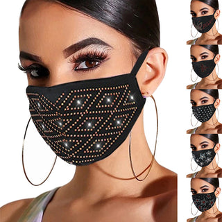 Spring and Summer New Hot Rhinestone Jewelry Masks - Phosgene