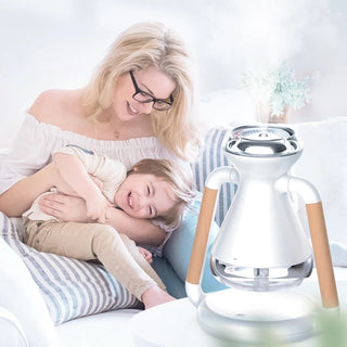 Humidifier USB Wireless Charging Desktop Ultrasonic Spray Aroma Diffuser Rotatable Home Office Mute Air Purifier Phosgene