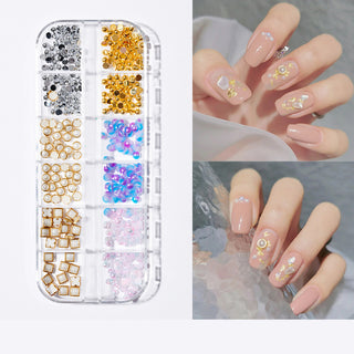 Pearl Butterfly Nail Patch Nail Art Jewelry Set - Phosgene