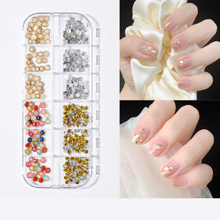 Pearl Butterfly Nail Patch Nail Art Jewelry Set - Phosgene