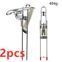 Fishing Rod Holder Spring Automatic Full Stainless Steel Adjustable Sensitivity Folding Fishing Accessories Bracket - Phosgene