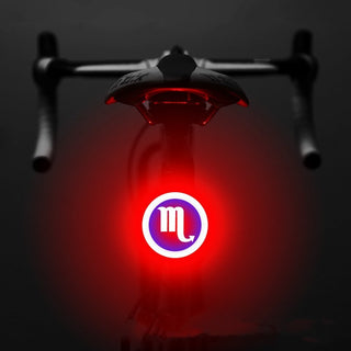 Bicycle Intelligent Auto Brake Sensor Light Waterproof LED Rechargeable Bicycle Tail Light Bike Accessories Bike Light Mount - Phosgene