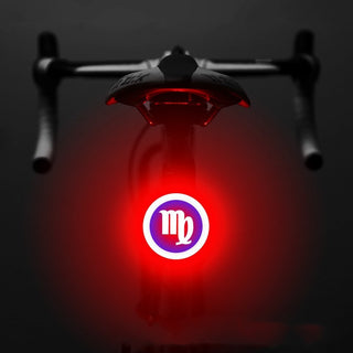 Bicycle Intelligent Auto Brake Sensor Light Waterproof LED Rechargeable Bicycle Tail Light Bike Accessories Bike Light Mount - Phosgene