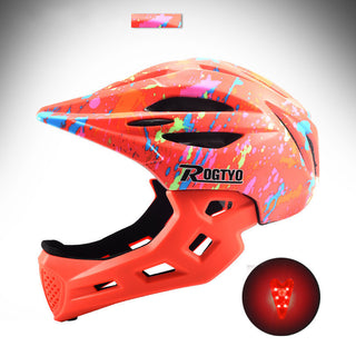 Children's Balance Bike Helmet Riding Cap Full Face Helmet - Phosgene