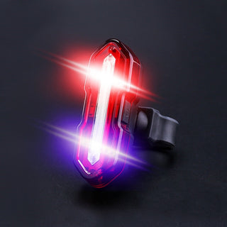 Cycling Tail Light Highlighting USB Tail Light Bicycle Accessories Night Riding Light - Phosgene