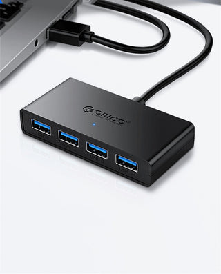 ORICO G11-H4 Laptop USB3.0 Hub HUB Extension Cable With Auxiliary Power Supply Port - Phosgene