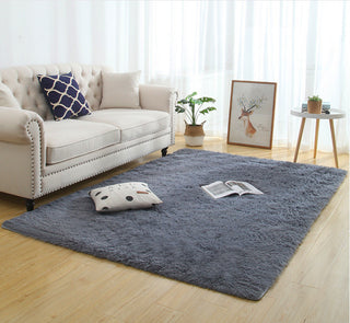 Silky Fluffy Carpet Modern Home Decor Long Plush Shaggy Rug - Phosgene