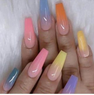 Long Ballet Nails With Flat And Pointed Water Droplets - Phosgene