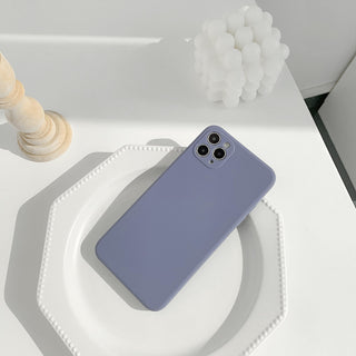 Simple Silicone Solid Color Phone Case - Phosgene